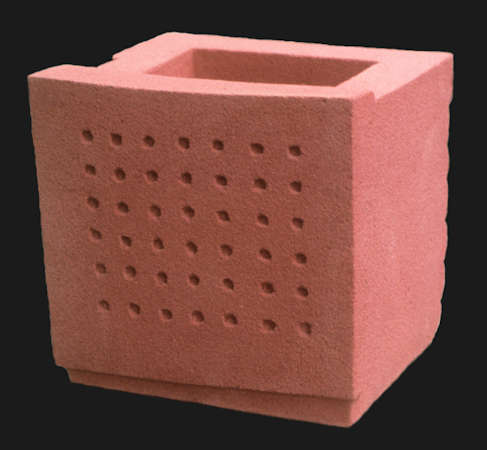 Rich Pink Planter view 2